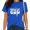 A-Blue, variant on UNISHE Women's Sparkle Lettering Inspirational Tee Trendy Praise Worship Clothing Casual T-Shirt White, S
