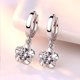 thumbnail image 3 of Pendientes colgantes de aro de plata de ley S925, pendientes de estrella para mujer, regalos para el Día de San Valentín JAMW Sencillez, 3 of 4