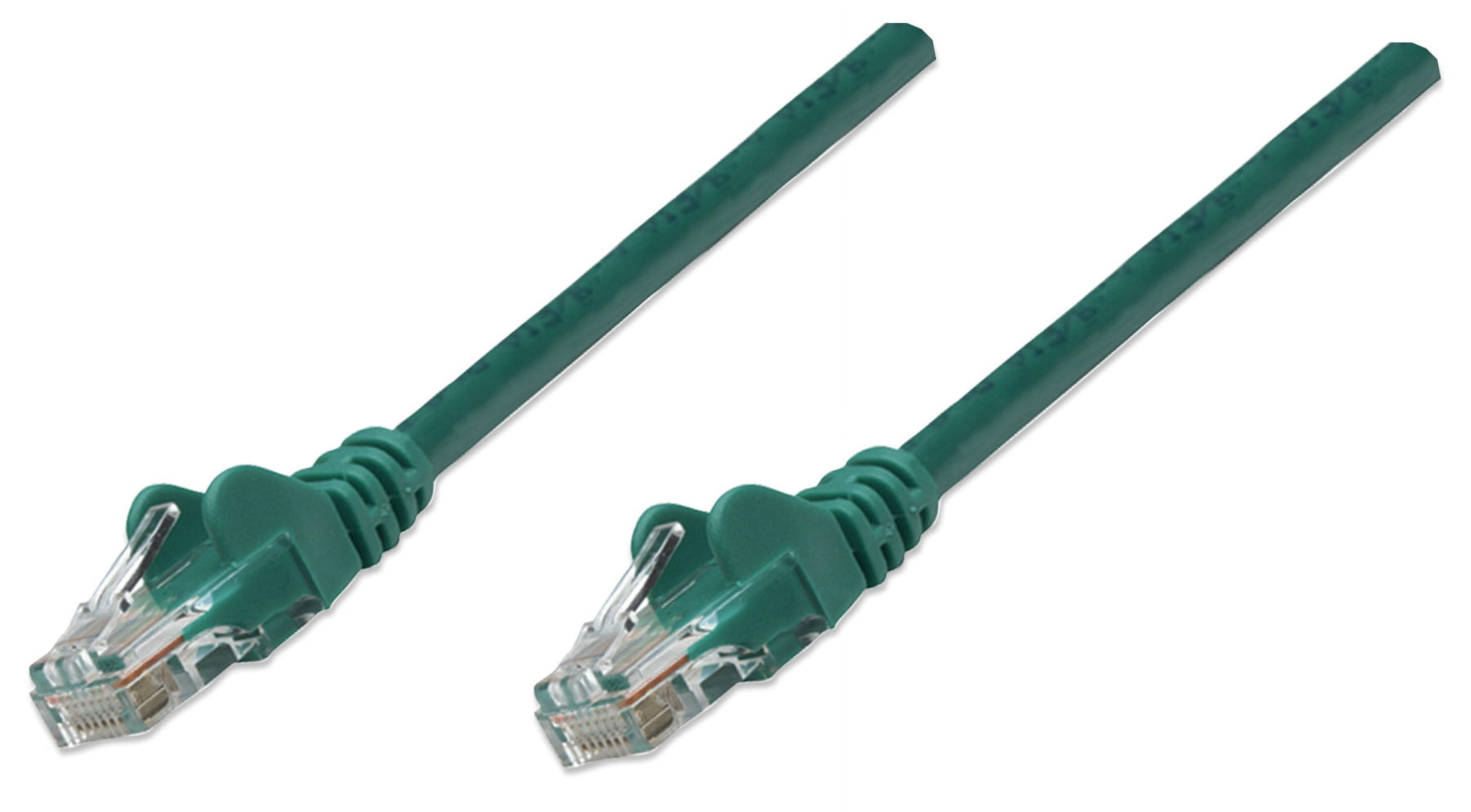 Intellinet Network Cable, Cat6, UTP, 100% Copper, 14 ft., Green