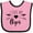 Pink and Black, variant on Inktastic I Love My Opa Heart and Arrows Boys or Girls Baby Bib