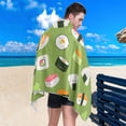 thumbnail image 5 of Rolls and Sushi Beach Towel Quick Dry Absorbent Bath Towels Sandproof Lightweight Towel for Gym Yoga Sports Swimming - 31x71in Washcloth Gift, 5 of 7