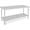 2-Layer with Casters+Backsplash, variant on Sunvasagoo Commercial Stainless Steel Work Table, NSF Certified, Adjustable Shelf, Silver Finish