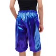 thumbnail image 3 of RXIRUCGD 2025 Summer Clothes for Kids Solid Color Loose Glossy Straight Leg Shorts For Boys And Girls Five Part Shorts For Performance Mid Length Shorts, 3 of 4