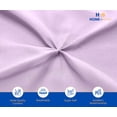 thumbnail image 3 of HNB Store Pillow cases Premium 600TC | Luxury Soft Egyptian Cotton Pillow Case | Euro Sham 26x26" inch | 2 Pieces Pillow Case | Lilac Pinch, 3 of 7