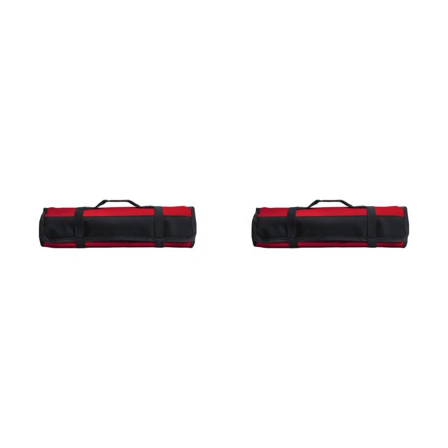Decodeary Heavy Duty Tool Bag Made With 600D Oxford Cloth Tear Resistant Multifunctional Tool Storage Bags red 2Set