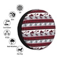 thumbnail image 4 of Honeii Buffalo Plaid Forest Print Tire Covers, Waterproof Anti-UV Sun Snow Rain Tire Covers for Trailers, RV, Camper, SUV, Truck-15 inch, 4 of 6