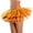 Orange, variant on Baberdicy Skirts for Women, Women's Solid Color Mesh Multi Layer Holiday Half Skirt Fluffy Skirt Tutu Skirt Sequin Skirt for Women Blue Mardi Gras