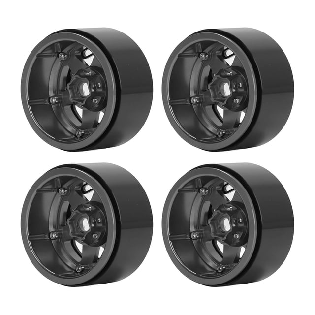 Buje de rueda RC, 4 PCS 2.2in Buje de rueda RC de aluminio Buje de rueda RC Beadlock Solución innovadora