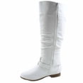 thumbnail image 3 of Coco-20 Women's Fashion Buckles Low Heel Round Toe Zipper Knee High Riding Boots, 3 of 3
