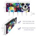 thumbnail image 3 of PhooArto Key Holder for Wall Decorative with 5 Key Hooks, Splash Stars Skulls Holders Wall Mount Organizer with Mail Key Rack, Self Adhesive, 3 of 7