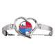 thumbnail image 1 of Nombre de la bandera de Panamá Pulsera pulsera de joyería en forma de corazón Unbranded M, 1 of 3