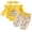 Yellow, variant on Suealasg 3Pcs Newborn Baby Girls Fall Outfits Clothes Set 3 6 9 12 18 Months Infant Girls Crew Neck Long Sleeve Bear Print Romper Long Pants Headband Set