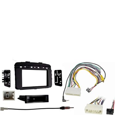 Metra 95-7619 Radio Install Dash Kit – For Nissan Stereo, Double-Din, Black