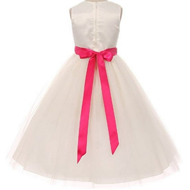 Walmart ivory hotsell flower girl dresses