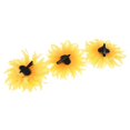thumbnail image 3 of 3x Flor Horquilla Pinza de cabellero Nupcial Boda Playa Accesorios para El Cabello - Amarillo, Individual Macarena flor de la playa del verano, 3 of 7