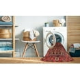 thumbnail image 2 of Ahgly Company Machine Washable Indoor Square Traditional Tomato Red Area Rugs, 7' Square, 2 of 7