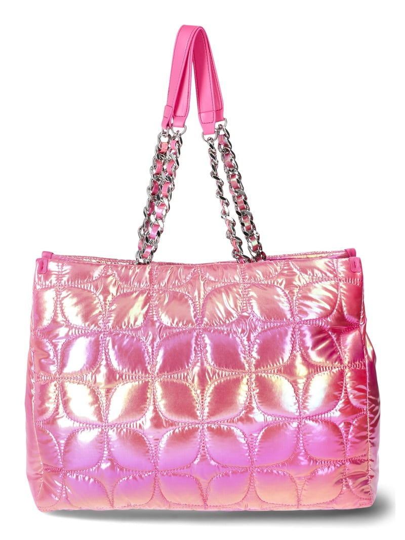 Paris Hilton Women's Carson Quilted Nylon Triple Compartment Tote