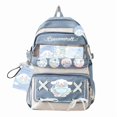 thumbnail image 1 of Cute Cool Backpack for Teens Girls, Ita Bag Kawaii Backpack with Kawaii Pins Accessories for Christmas Gifts (Blue Cinnamoroll ), 1 of 5