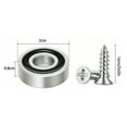 thumbnail image 3 of Aluminum Cutting Board Feet with Non-Slip Rubber Base 0.79" Diameter, Set of 4 with Screws for Wood Cutting Boards Countertops Kitchen Workstations, 1 Shock-Absorbing Foot Pad, 1 Screw, 3 of 8
