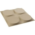 thumbnail image 5 of Ekena Millwork 11 7/8"W x 11 7/8"H Adonis EnduraWall Decorative 3D Wall Panel, UltraCover Satin Smokey Beige (Covers 0.98 Sq. Ft.), 5 of 5