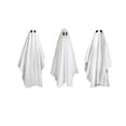 thumbnail image 2 of PYURTEP Halloween Decorations Window Clings 3Pcs, Reusable Large White Ghost Decal, Removable Glass Stickers for Home Window, Mirror Halloween Decor, 2 of 6