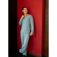 thumbnail image 6 of Fruit of the Loom Men's 360 Stretch Long Sleeve Henley Top and Pant Sleep Pajama Set, 6 of 6