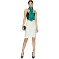 thumbnail image 3 of Stylore 100% Silk Scarf Lightweight Sunscreen Shawl Wrap Scarves Sea Green Long, 3 of 4