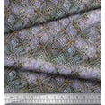 thumbnail image 3 of Soimoi polyester Crepe Fabric Curve Diamond Geometric Decor Fabric Printed Yard 52 Inch Wide, 3 of 3