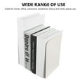 thumbnail image 5 of NUOLUX 2Pcs Simple Metal Book Ends Practical Bookend Desktop Book Organizer for Home, 5 of 6