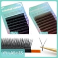 thumbnail image 2 of Fairytis, 12 líneas, forma Y, negro/marrón, extensión de pestañas de Color individual, venta al por mayor, proveedores de pestañas postizas profesionales, maquillaje hola suerte unisex, 2 of 2