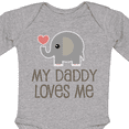 thumbnail image 4 of Inktastic My Daddy Loves Me Boys or Girls Long Sleeve Baby Bodysuit, 4 of 5