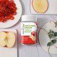 thumbnail image 3 of Nature's Key Apple Cider Vinegar Gummies 120 Count ACV Gummy with Folic Vitamin B6 B12 Beetroot & Pomegranate - Vegan, Non-GMO & Gluten-Free, 3 of 7