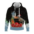 thumbnail image 1 of Innerwin Sweat à Capuche pour Hommes avec Cordon de Serrage, Manches Longues, Coupe Régulière, Style Xmas, 4TG, 1 of 2