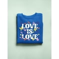 thumbnail image 3 of Love Is Love Lgbtq Pride Tee Sweatshirt Men's, 3 of 4