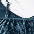 thumbnail image 6 of BONIXOOM Womens Christmas Pajamas Christmas Pajamas For Family Sleepwear Drawstring Long Sleeve Sleepwear Sets Solid Light Blue XXL, 6 of 6