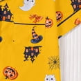 thumbnail image 5 of RMGVDSD Womens Pajama Sets Halloween Pajamas Lapel Short Sleeve Top and Shorts Sleepwear Button Down Loungewear Nightwear, 5 of 9