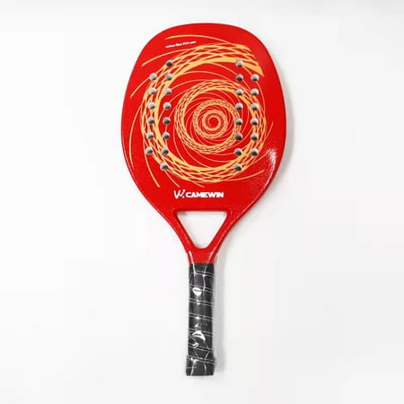 Beach Tennis Paddle Racket Pop Tennis Paddle Racquets Carbon Fiber Grit Surface with EVA Memory Foam Core Padel Racket with Cover Bag