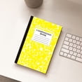 thumbnail image 3 of PPKVUFD Composition Notebook Wide Ruled 30 Sheets Marble Cover 8.27x5.51inch Sewn Binding, Yellow, 3 of 4