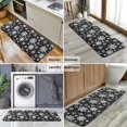 thumbnail image 6 of Black Christmas Snowflake Pattern Kitchen Rug Mat,Kitchen Runner Rugs Non Skid Washable,Decorative Kitchen Floor Mats for Kitchen,Sink,Laundry,17"x47.2", 6 of 7