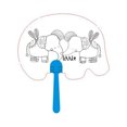 thumbnail image 3 of 10PCS Paddle Fan Blank Chinese Ancient Hand Fan Paper Fan for Child DIY, 3 of 10