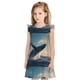 thumbnail image 1 of Balery Dancing Whale Camisón de princesa para niñas, pijama de algodón con mangas abullonadas, suave y bonito.-X-Large, 1 of 6