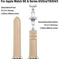 thumbnail image 4 of LEIXIUER Genuine Leather Compatible with Apple Watch Band 40mm 41mm 44mm 38mm 45mm 49mm 42mm Women Men, Genuine Quality Leather Wristbands Replacement for iWatch Series Ultra 9 8 7 SE 6 5 4 3 2 1, 4 of 6