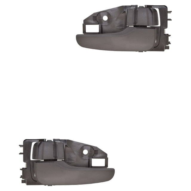 Par de Manijas Puerta Interior HUSHAN para Mitsubishi Outlander 2003 al 2006 Delanteras/Traseras Negro