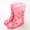 Hot Pink, variant on Hpapadks Boys Rain Boots Cartoon Printing Rubber Winter Warm Waterproof Water Shoes Solid Casual Hiking Outdoor Play Mid Calf Blue 6-6.5 Y