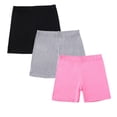 thumbnail image 3 of XXWXYD 3 Pack Girls Athletic Running Shorts Elastic Waist Comfy Yoga Tights Kids 5-14 Years Summer Sport Gym Workout Training Quick Dry, 3 of 7