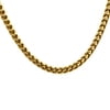 Mens Gold Plated Stainless Steel Franco Link Chain Necklace.