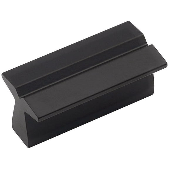 Alno A3001-1 Lux 1" Center To Center Linear Flush Rectangular Cabinet Knob / Pull - Black