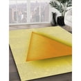 thumbnail image 2 of Ahgly Company Indoor Round Patterned School Bus Yellow Area Rugs, 4' Round, 2 of 6