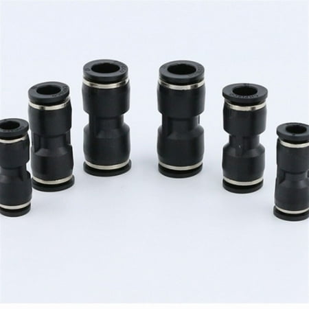 

10pcs Pneumatic Fittings 10mm 8mm 6mm 12mm OD Hose Tube One Touch Push Into Straight Gas Fittings Plastic Quick Connectors Fitting -------- Leak Free Connections