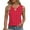 Red, variant on CheerKidz Spring and Summer Round Neck Top for Women Casual Solid Color Sleeveless Blouse, Fashion 2025 Trendy Tunic Tops(Black,L)